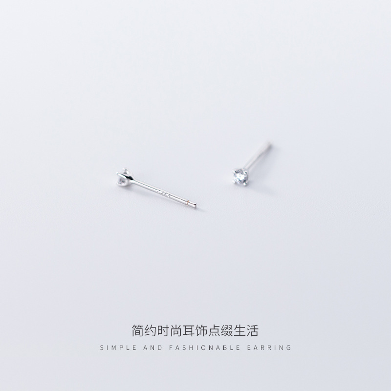 Eloch s925 plata de moda fresca de doble diamante orejas clips de hueso de mujer tendencia de verano temperamento orejas M01521