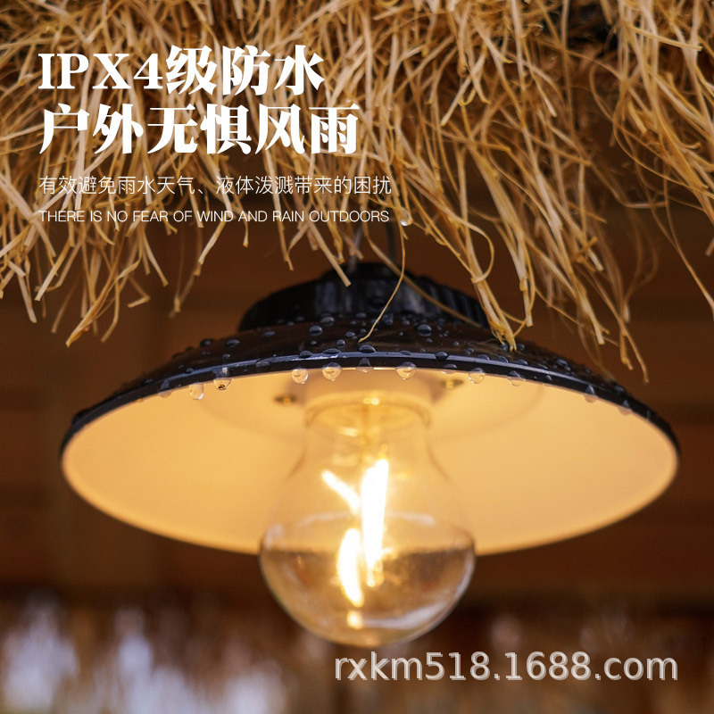 Transfronteriza nueva linterna camping luz LED camping Luz de emergencia portátil al aire libre tienda luz gancho portátil Luz