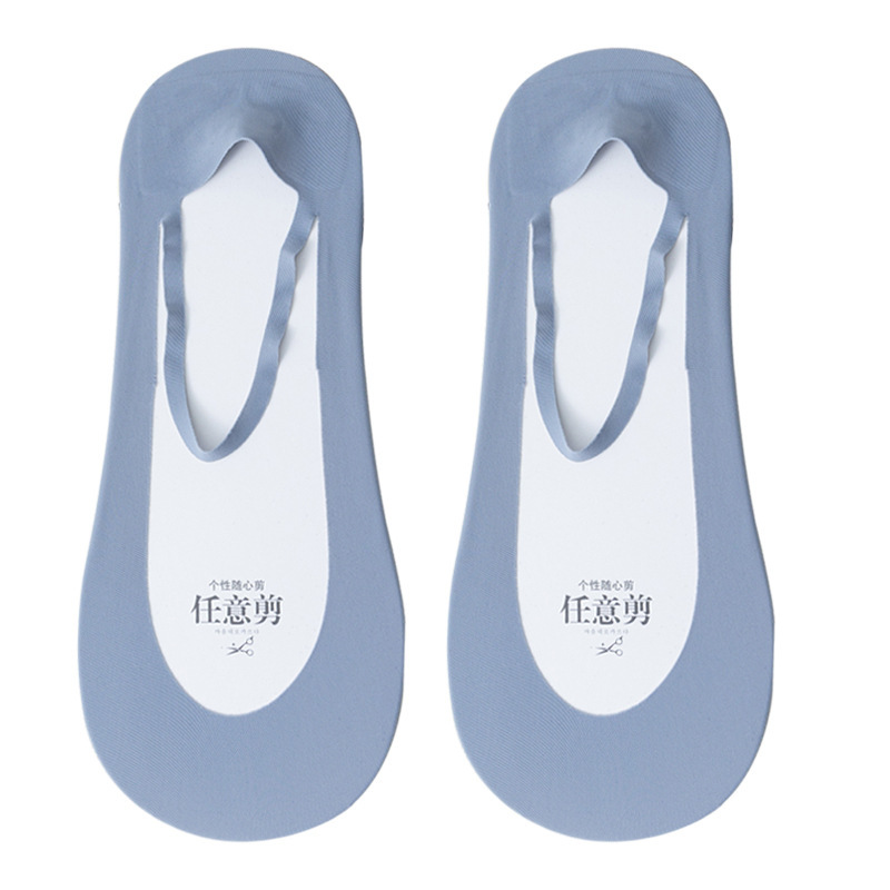 Calcetines de seda de hielo para niños de verano delgados no caen calcetines de barco absorción de sudor antiolor fondo de algodón calcetines superficiales Zhuhai al por mayor