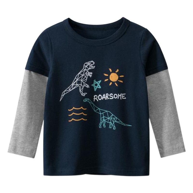 27 niños ropa para niños otoño nueva venta al por mayor ropa de bebé Camiseta de manga larga para niños camisa de fondo para niños una pieza de productos