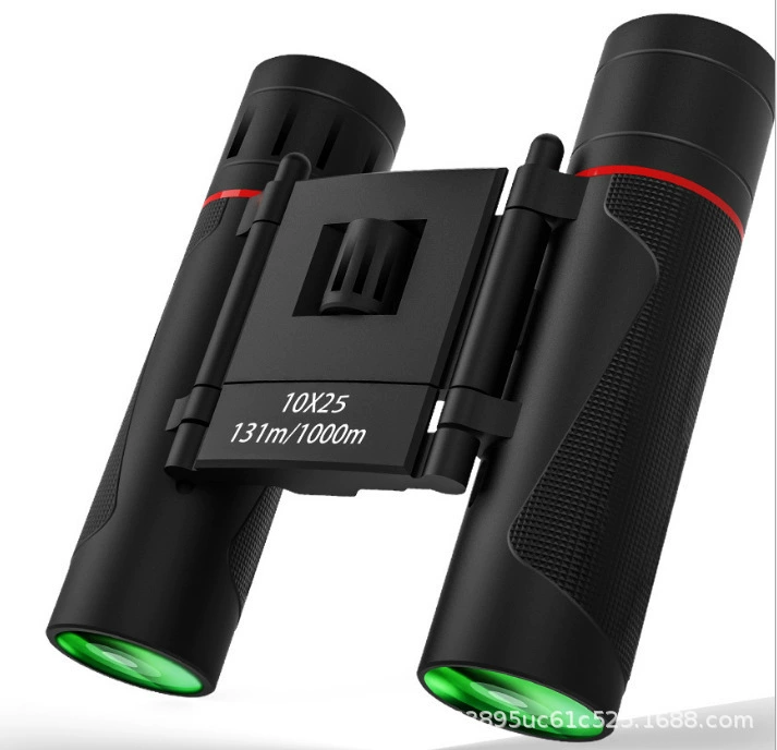 Портативный компактный детский двусторонний телескоп 10X25, высокой четкости, мощный, при слабом освещении, ночного видения, уличный детский подарок