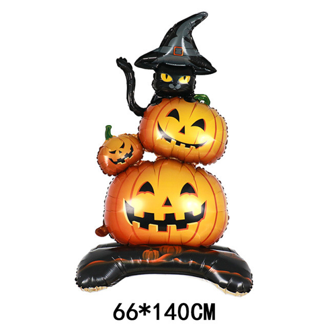 クロスボーダー新しいハロウィンバルーン装飾ゴーストフェスティバルアルミフィルムバルーンゴーストカボチャハロウィンテーマ漫画バルーン|undefined