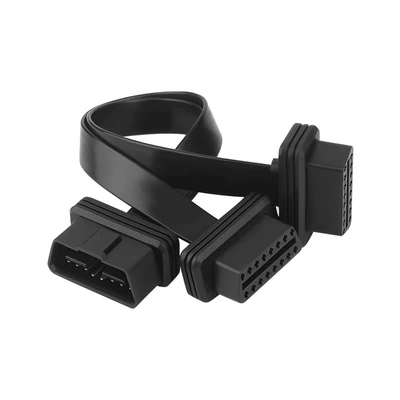 Car Obd2 Male Right-Angle Avtomobil diaqnostika alətləri - flat-wire-straight-head-one-point-two-03m-16-pins-16-cores