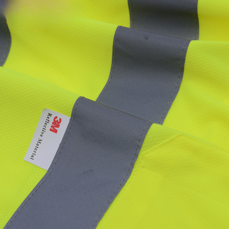 SFVest secado rápido camiseta transpirable chaleco de seguridad reflectante polo fluorescente amarillo ropa de trabajo 3M ropa reflectante mangas cortas