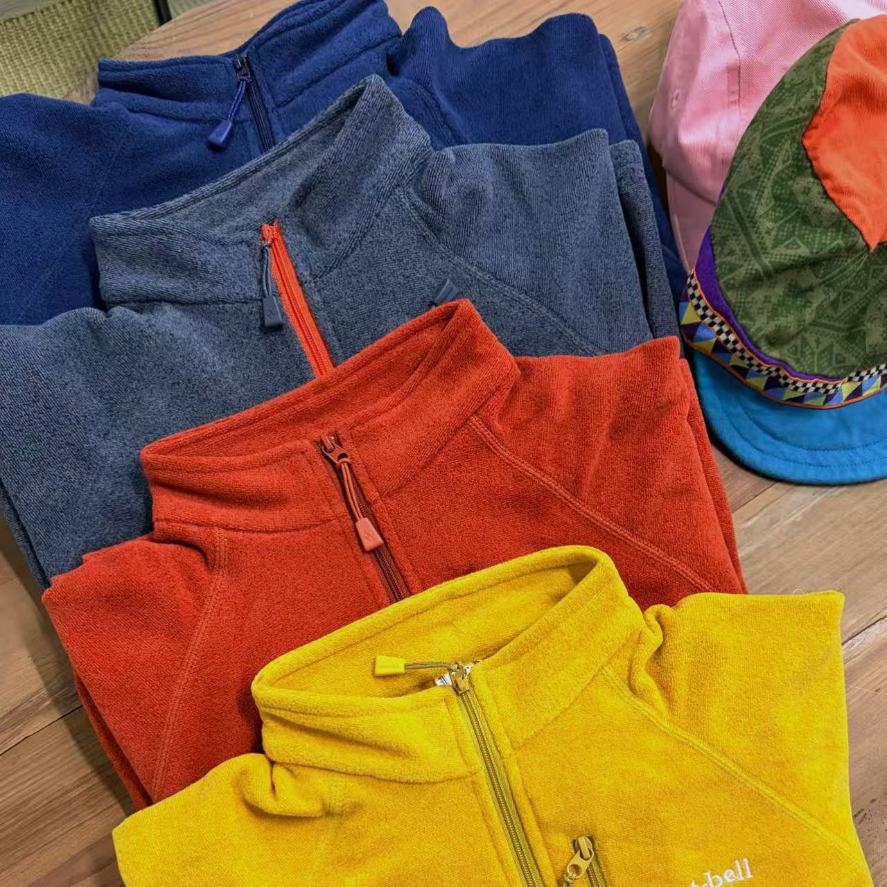 In-Stock 2025Mb Outdoor Children's Parent-Child Half-Zip Pullover Fleece Jacket Inner Layer Sports Thermal Top