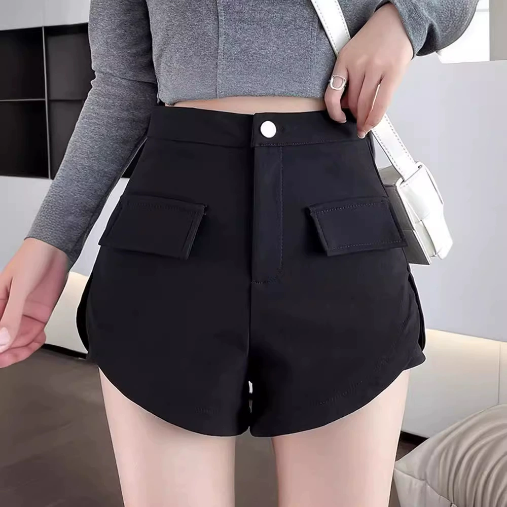 Классический костюмной jacket, шорты, осенние штаны, базовые ботинки, свободный крой, высокая талия