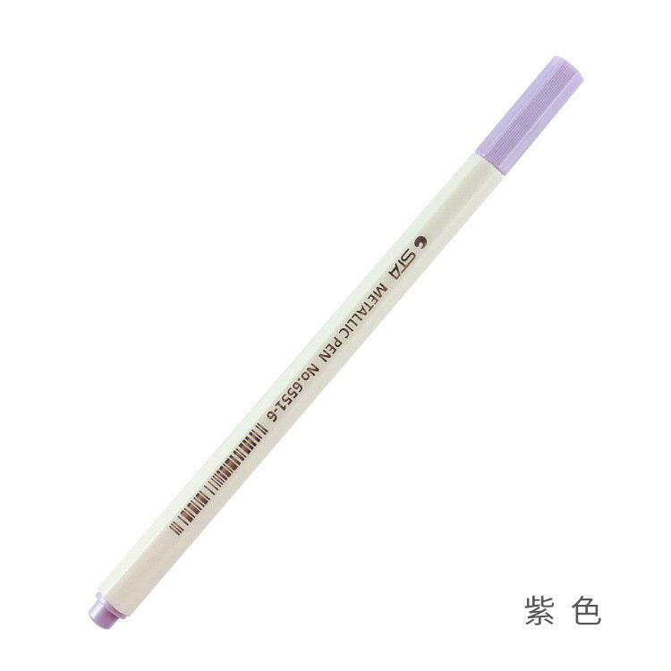 Sta 6551BR suave cabeza de metal pluma marcador álbum DIY pluma de escritura cepillo de la cabeza de color pintura cepillo