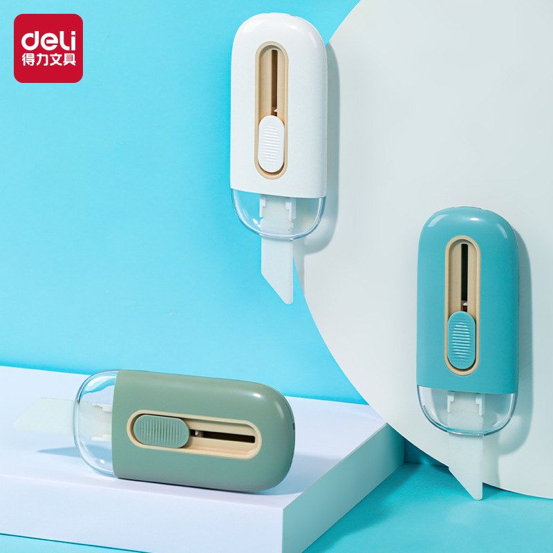 Deli TD262 Ceramic Blade Utility Knife High-Looking Home Office Manual Paper Knife Student Automatic Locking