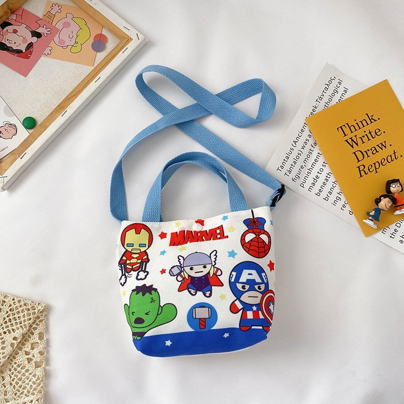 Bolsos para niños al por mayor Bolsos de hombro de moda coreana para niños Bolsos de mensajero para niños de lona de dibujos animados Bolsos de mano