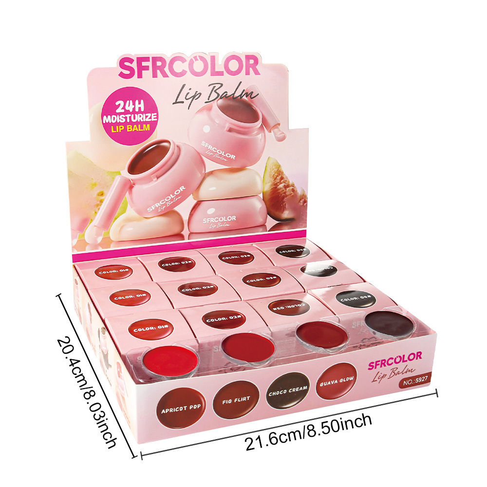 s.f.r color comercio exterior al por mayor estudiantes de la cara simple mujeres fácil de colorear la boca humectante doble uso lápiz labial con cepillo
