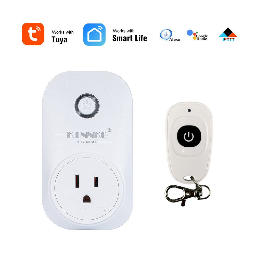 欧规美规英规支持语音家居智能插座tuya手机App远程遥控wifi插头