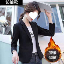 冬季加棉保暖小西装修身女外套2025新款韩版