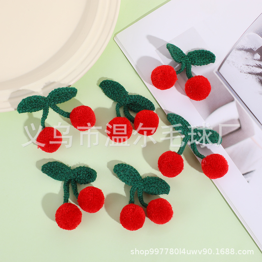 Knitted children's woven hair accessory handmade