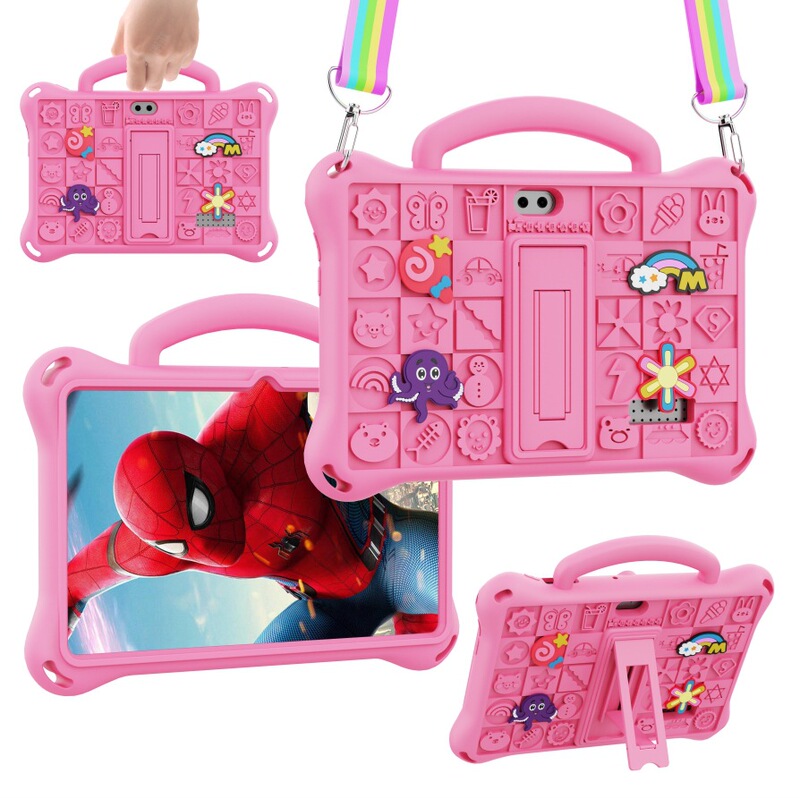 New Applicable Q88 Tablet Case Protective Case Tablet PC Cartoon Drop-resistant Silicone Case Children Tablet Silicone Case