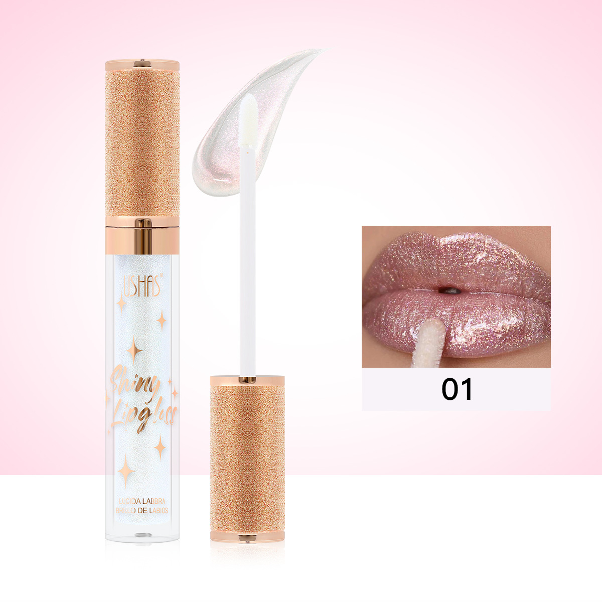 Brillo de labios transfronterizo explosivo de USHAS Amazon LG2582A image 7