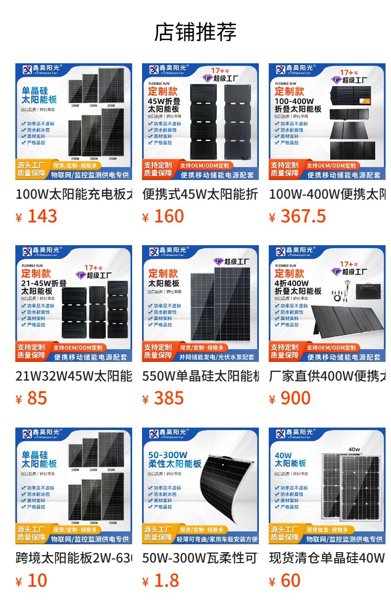 Солнечная панель Xinhao Solar 8W с регулятором напряжения