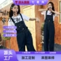 定制显瘦春秋新款背带裤