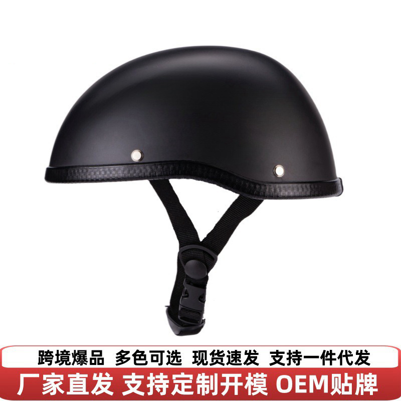 Foreign Trade Half Helmet Summer Retro Helmet Bicycle Riding Scoop Helmet Prince Helmet Bicycle Four-Season Half Helmet Gray Breathable Men and Women