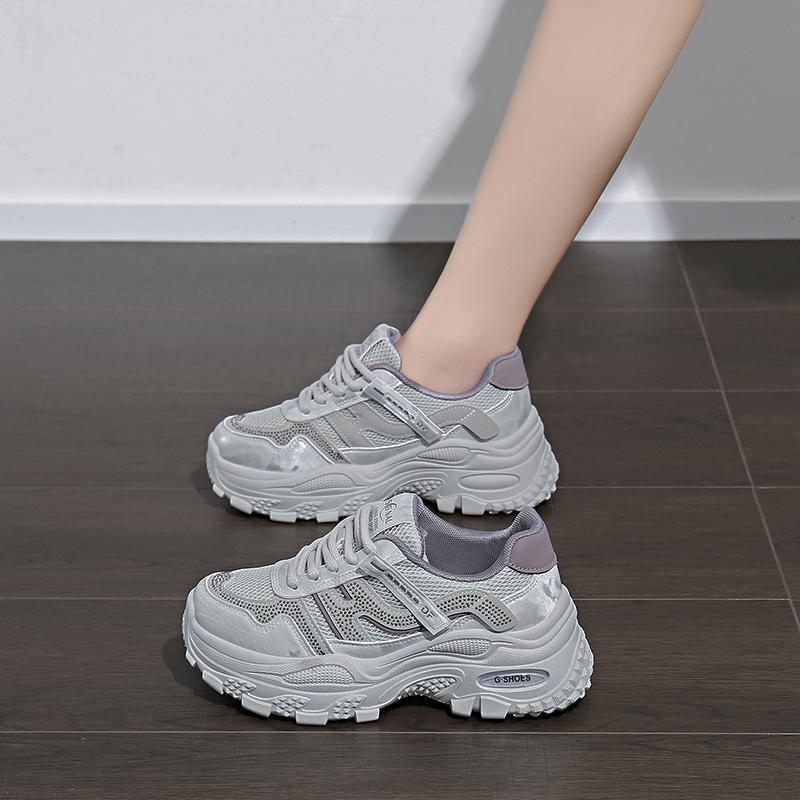 Dad shoes, women's shoes, new autumn collection, breathable mesh sneakers, casual and versatile, thick-soled, height-increasing, casual sports shoes for women Dad shoes, women's shoes, new autumn collection, breathable mesh sneakers, casual and versatile, thick-soled, height-increasing, casual sports shoes for women