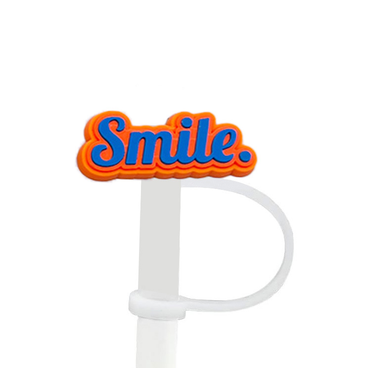 Cute Letter Silica Gel Straw Mouthpiece 1 Piece display picture 2