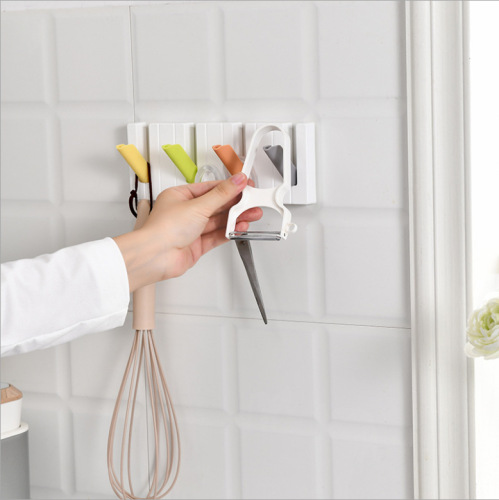 Hook wall hanging wall creative coat hook plastic kindergarten wall children's piano keys bedroom living room