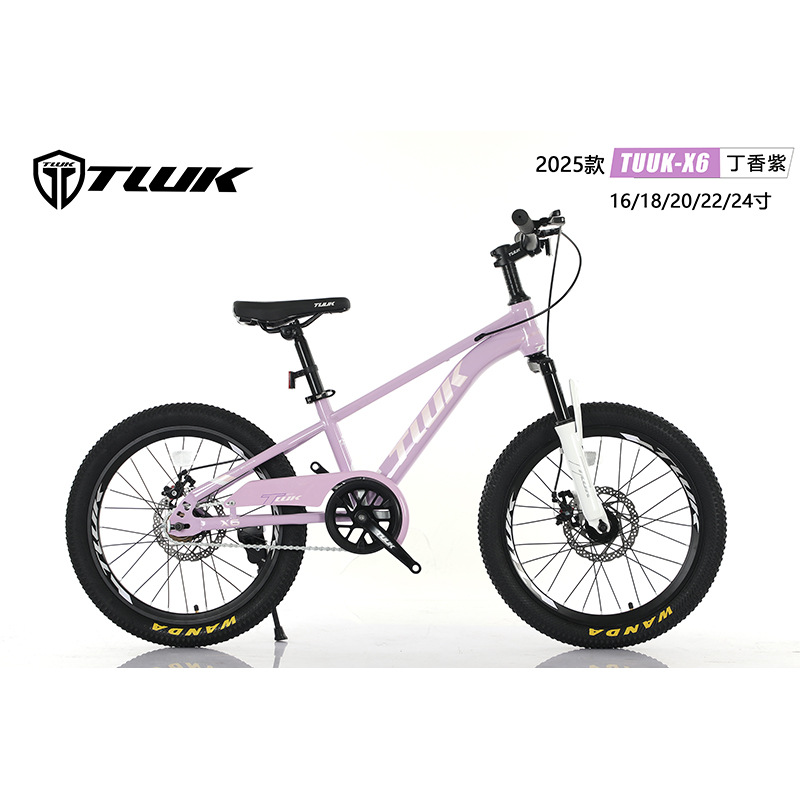 Bicicletas X6 al por mayor 16 / 24 pulgadas de velocidad única para niños y niñas bicicleta de montaña estudiantes de bicicleta de montaña