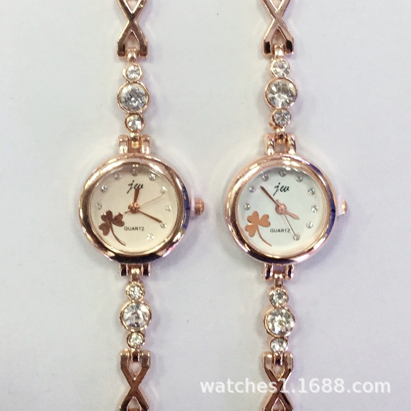 JW fashion women's watch temperament high sense bracelet watch clover women's quartz watch wholesale cross-border supply wristwatch