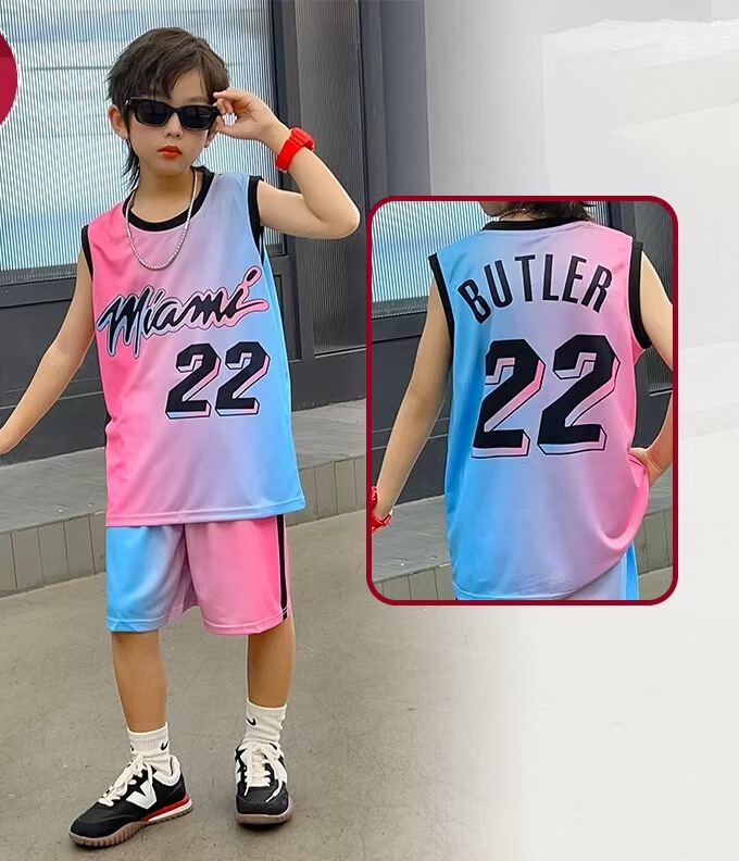 子供用バスケットボール服雄牛レイカーズ8号23号24号ユニフォームセット小学生男女競技訓練|undefined