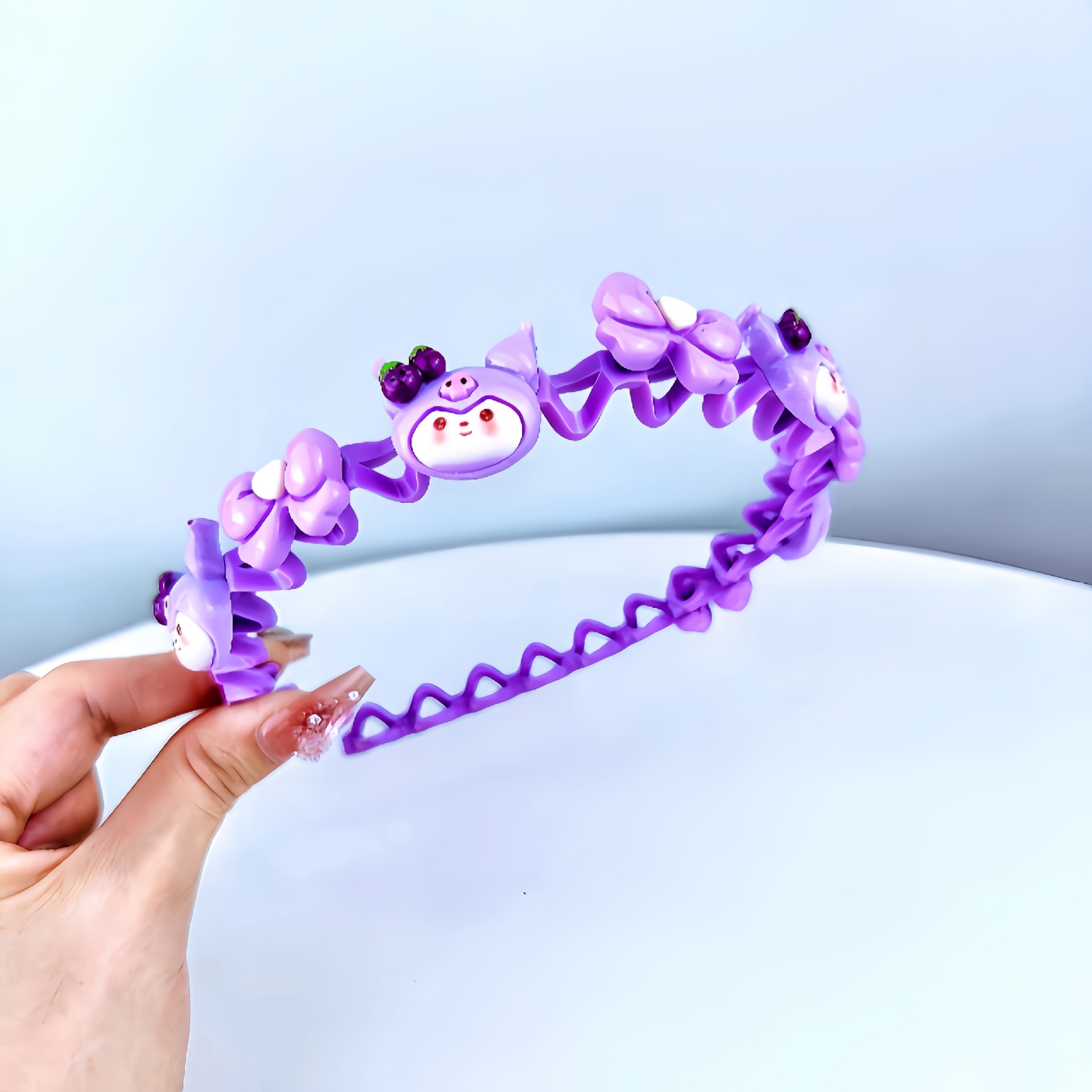 Niños 2024 nuevo Sanliou Kulomi no daña bandas de cabello niñas acabado de cabello roto artefacto niñas tarjetas lindas