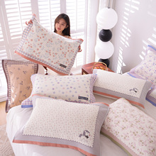 枕巾纯棉一对装加厚枕头巾学生成人柔软舒适纱布枕巾四季可用枕巾