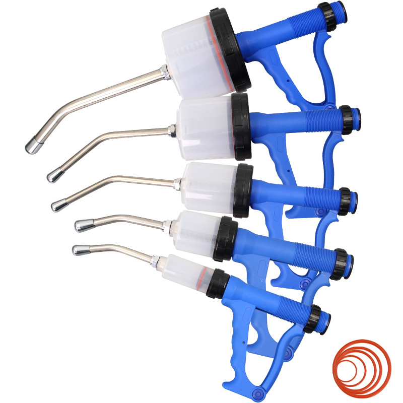 Jeringa de dosificación 200ML pistola de alimentación de gran capacidad ganado y oveja pistola de dosificación de dosificación 500ML