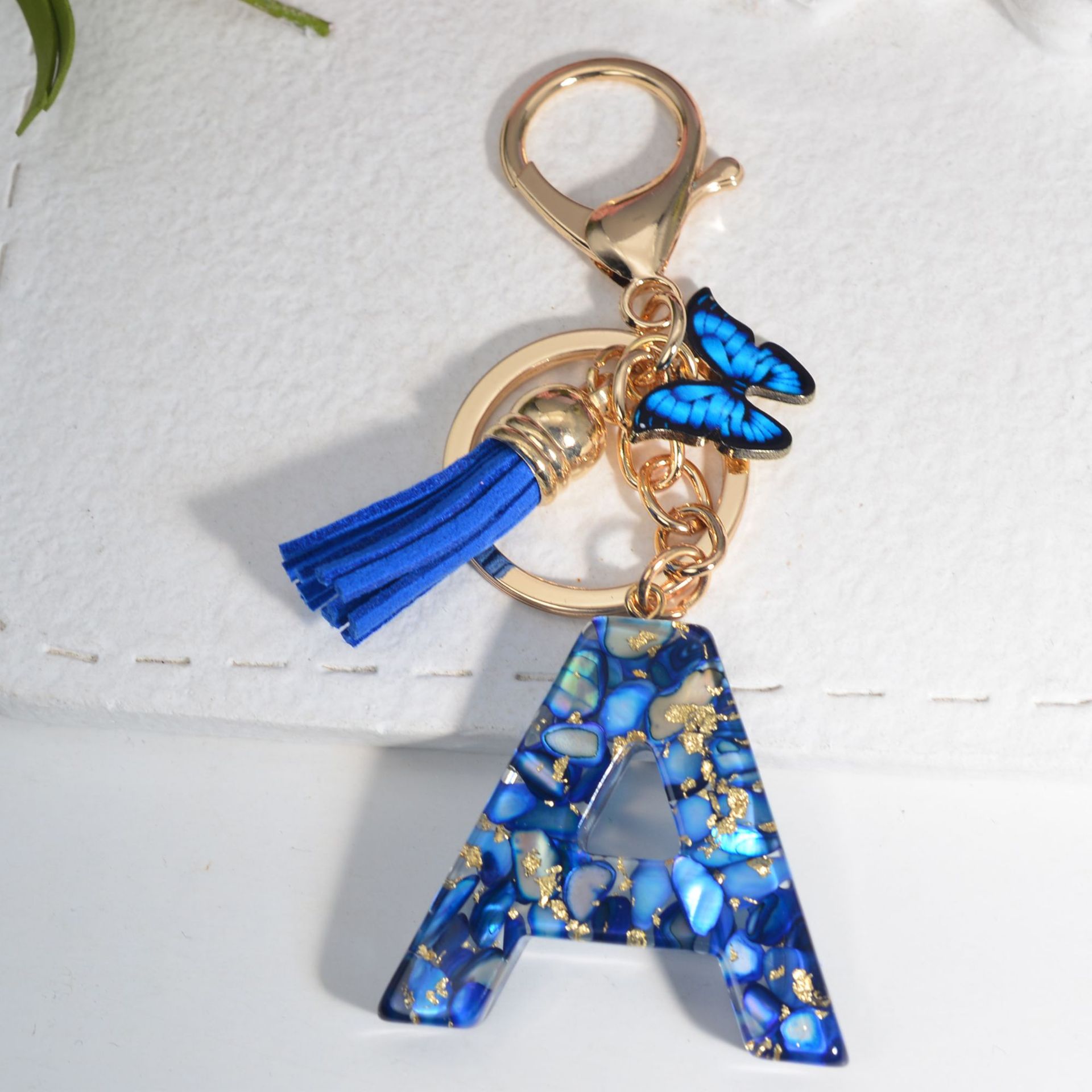 28g Weight Modern Style Simple Style Letter Resin Painted Women's Keychain