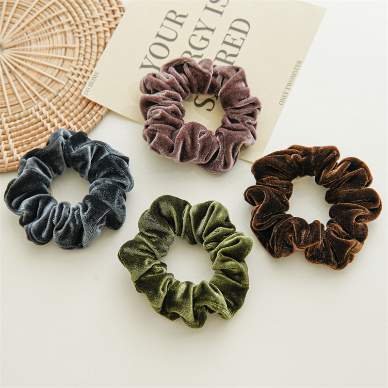Herbst- und Winterboutique-Samt-Dünndarm-Haarband 2023 Neues hochwertiges Stoff-Darmband Kopfbedeckung Damen-Haarseil_voghion.com
