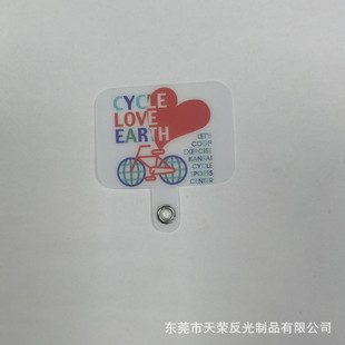 Customized Luminous Phone Lanyard Clip Pad Phone Case Accessory Holder Transparent Card Digital