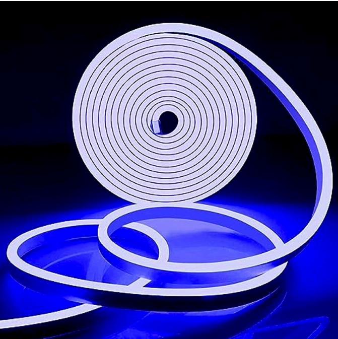 LED атмосферная линейная лампа, рулон 5 м или 100 м, RGB и белые оттенки, варианты блистерной упаковки