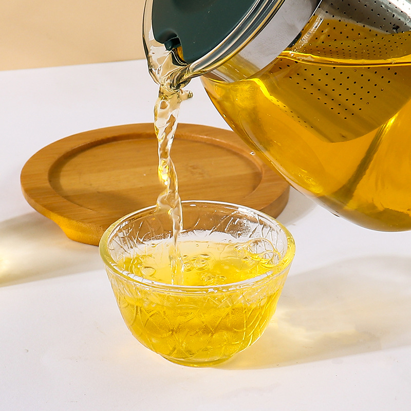 玻璃茶具茶壺茶杯五件套辦公室功夫茶具泡茶壺花茶壺套裝活動禮品