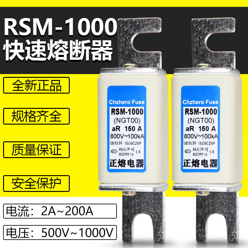 RSM-1000 NGT00 160A 125A 100A 63A 50A 32A 25A 16A 10A熔断器