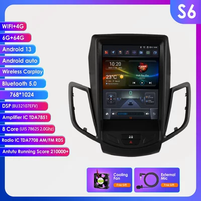 DVD Navigation for Ford Fiesta 09-16 Models - 664g-wifi4g-lte-version-7862-carplay-eight-core-97inch-suitable-for-ford-fiesta-09-16