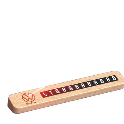 Walnut Parking Plate, Nömrəli dayanma kartı