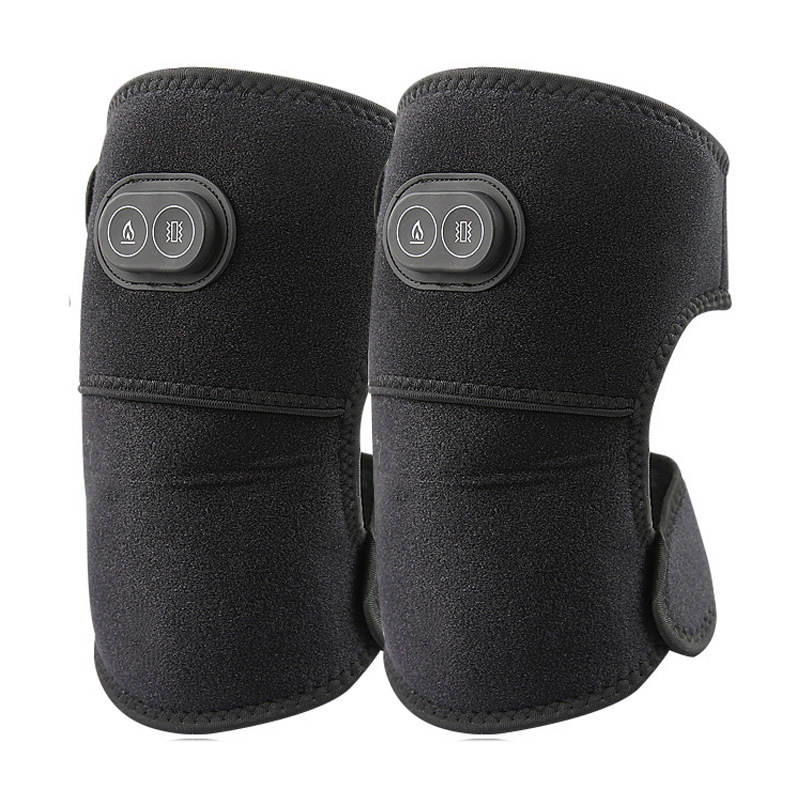 masaje inteligente de rodilla de compresión caliente de vibración para las piernas frías viejas y calentamiento eléctrico de rodilla para el hogar mini masajeador de rodillas