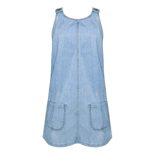 Summer 2025 Women's Denim Skirts Sexy and Cool Straps Dress Amazon