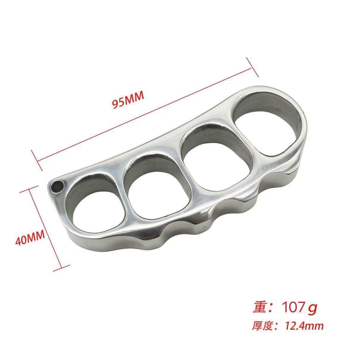 Thickened Stainless Steel Pure Steel Knuckle Duster Window Breaker Self-Defense Anti-Wolf Car-Mounted Tiger Fist Outdoor Hand Support Pea Self-Defense