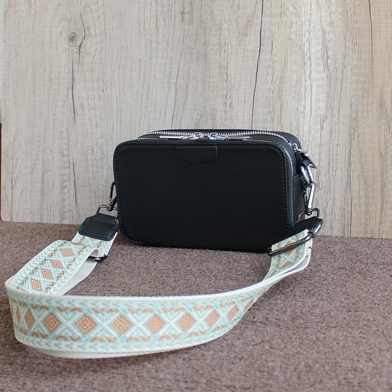Hard Leather Shaped Bag 2025 New Korean Style Casual Men's Shoulder Bag Street Trendy Small Shoulder Bag Youth Mobile Phone Bag