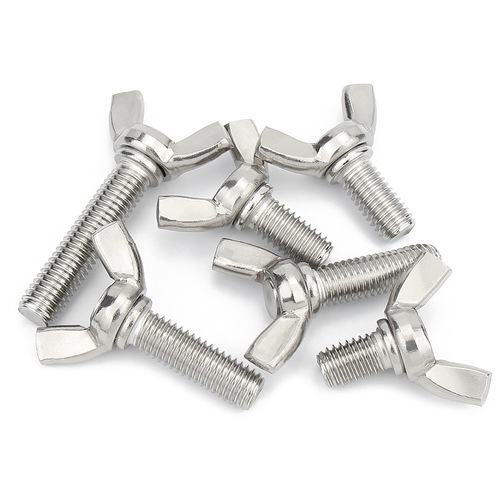 304 stainless steel butterfly screw M3-M10 American ingot ramrod butterfly bolt 1/4 hand-tightened butterfly screw