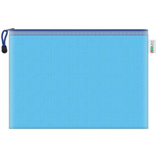 Colorful a4 document bag wholesale thickened mesh bag zipper mesh document bag transparent information bag custom logo