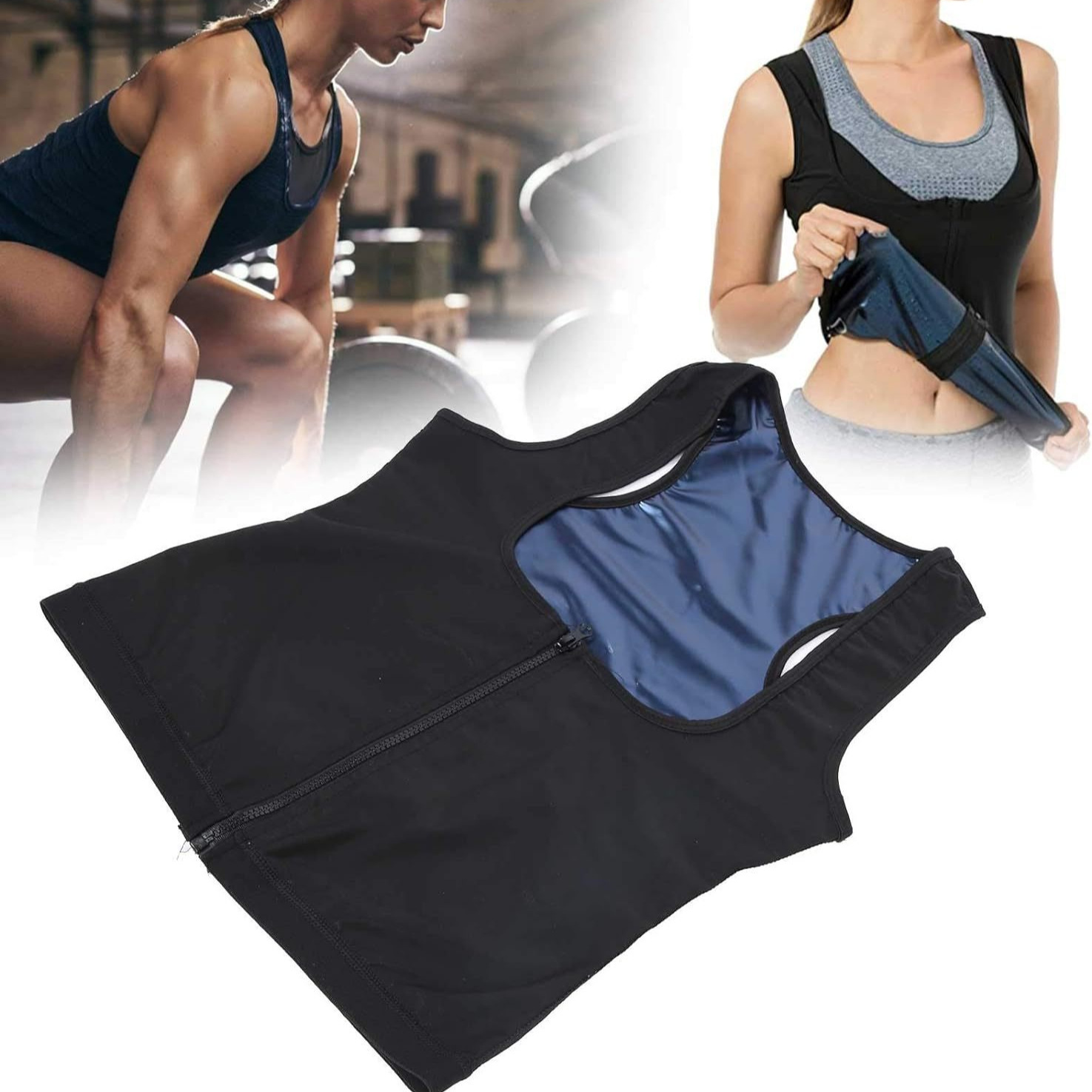 Waist Trainer Corset for Women, Top Body Shaper Breathable Elastic Fat Burning Shapewear Slimming (S/M)