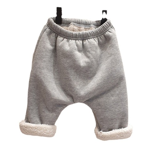 New Korean Style Winter Infant and Toddler Velvet Thickened Large PP Pants for Male and Female Babies Versatile Warm Harem Pants
