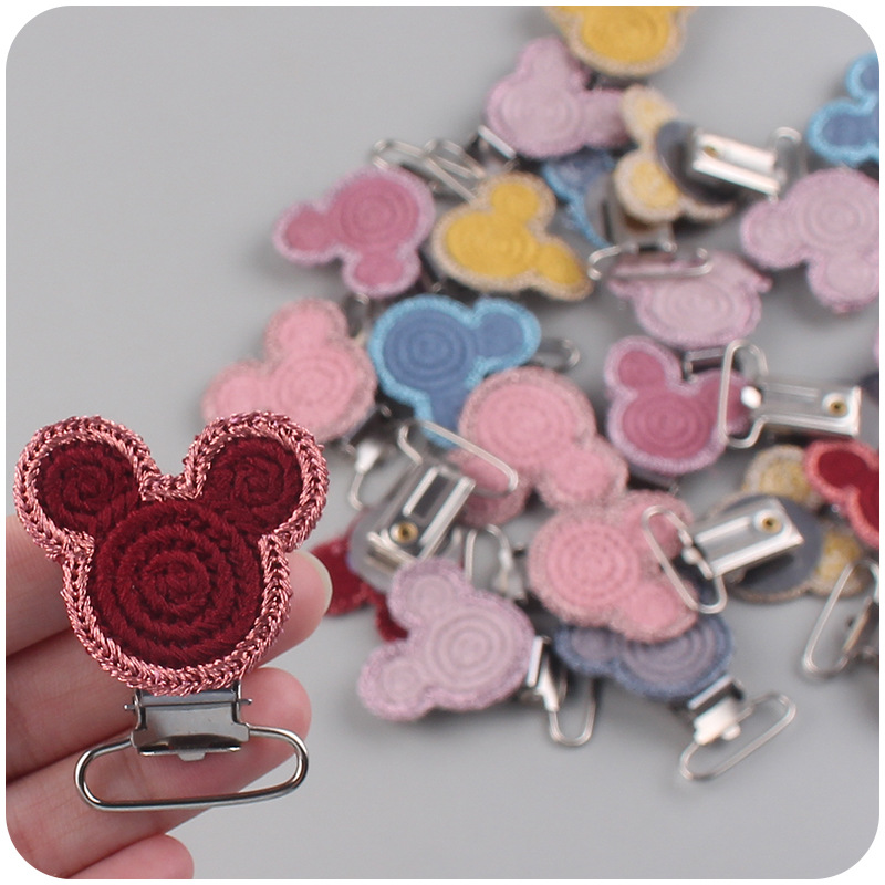 Suministros de bebé nuevo crochet DIY animal chupete clip calmante bebé animal clip chupete anti-gota cadena Accesorios