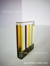 亞克力深孔鑽鑽孔注油對比演示道具透明有機玻璃機油顏色對比儀