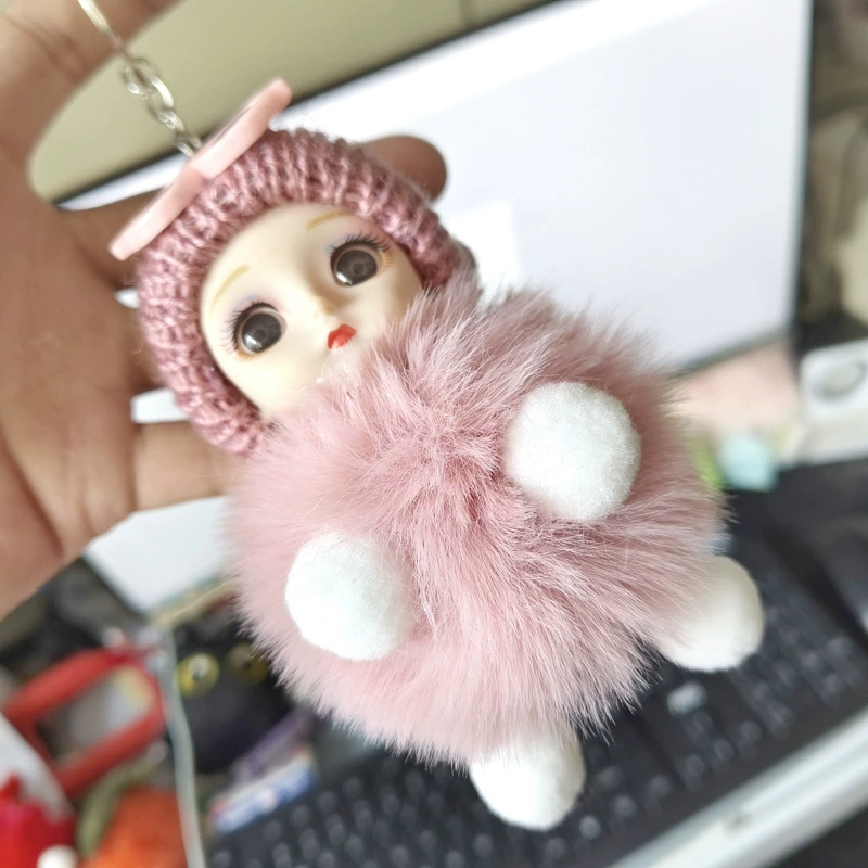 Трансграничная Юго-Восточная Азия Горячая продажа мультфильм милые большие глаза плюшевая цепочка для ключей